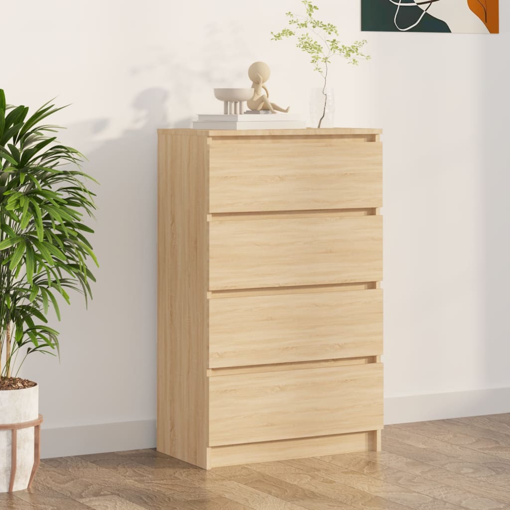 Sideboard Sonoma Oak 60x35x98.5 cm Engineered Wood - Merkel Designers