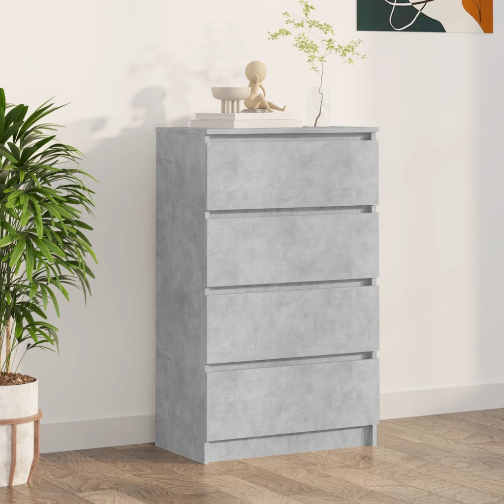 Sideboard Concrete Grey 60x35x98.5 cm Engineered Wood - Brittle & Co