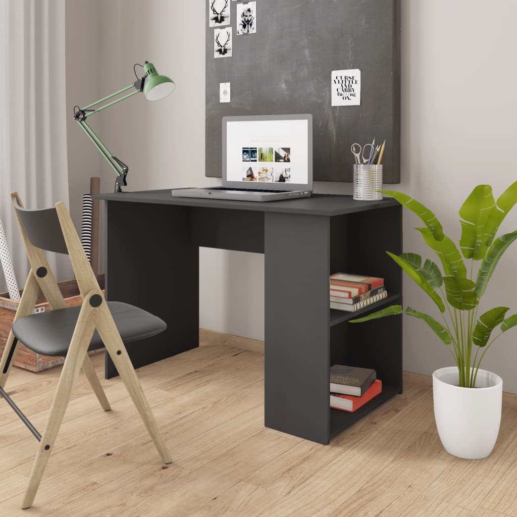 Desk Grey 110x60x73 cm Engineered Wood - Millennium Furniture