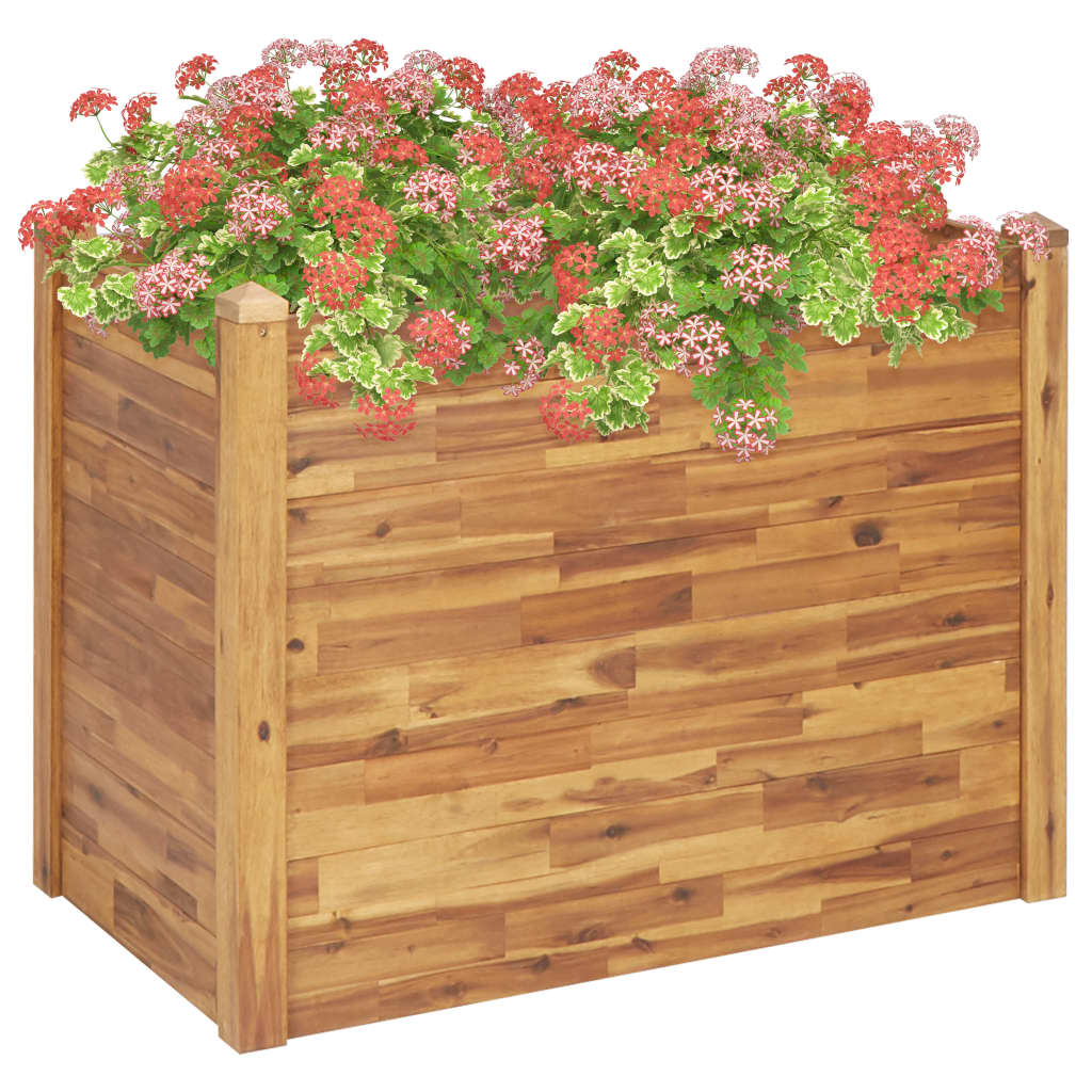 Garden Raised Bed 110x60x84 cm Solid Acacia Wood - All Things Good