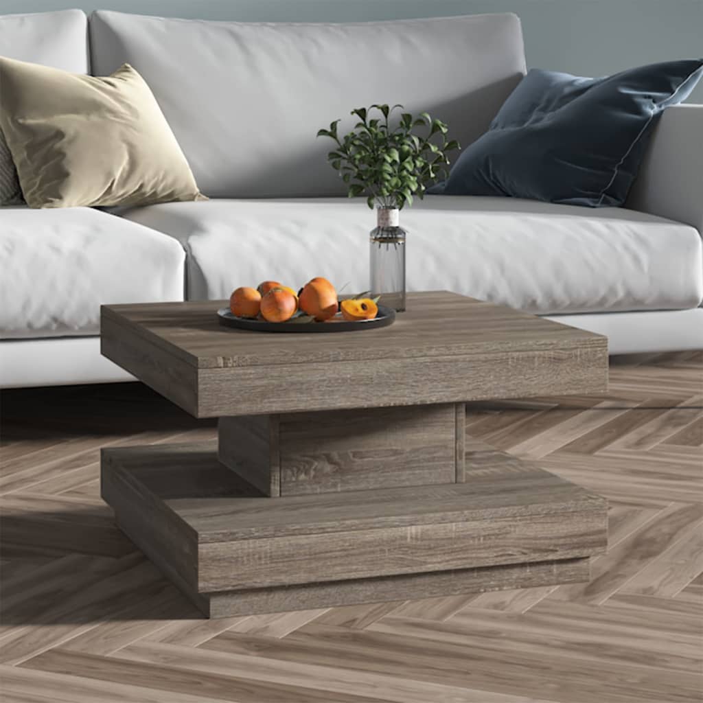 Coffee Table Grey 60x60x35 cm MDF - Discount Dealers
