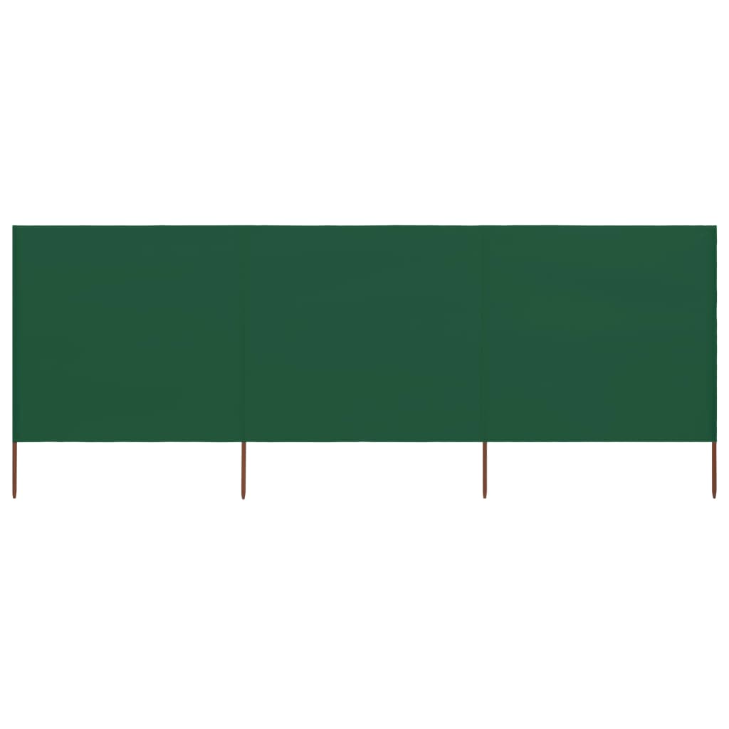 3-panel Wind Screen Fabric 400x80 cm Green - R and M Furniture