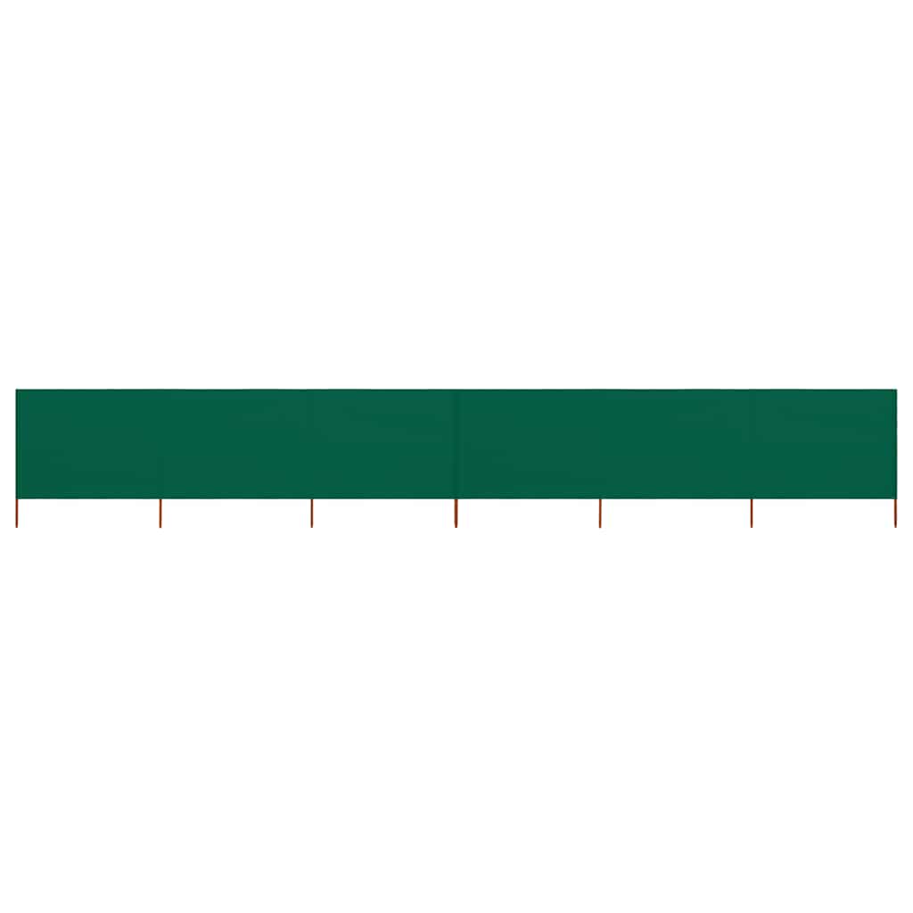 6-panel Wind Screen Fabric 800x120 cm Green - Direct Imports