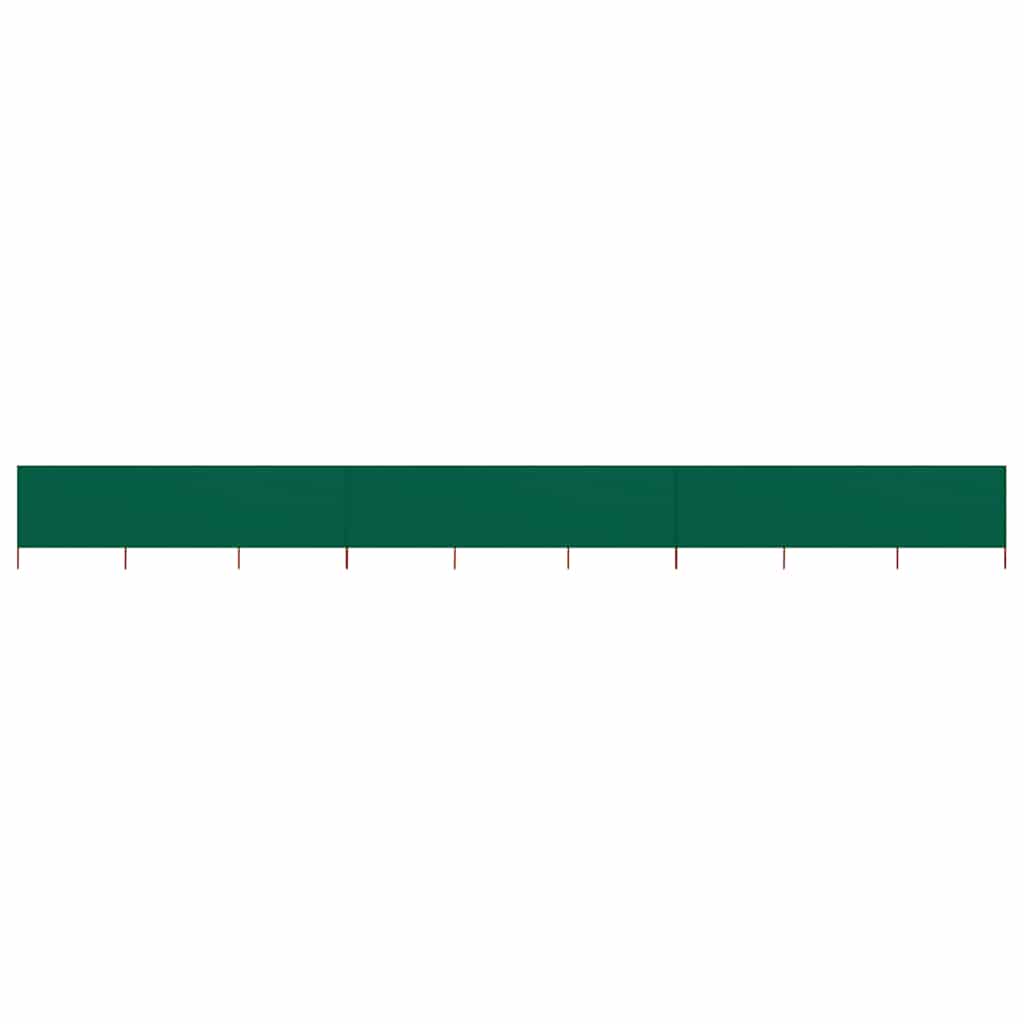 9-panel Wind Screen Fabric 1200x120 cm Green - Direct Imports