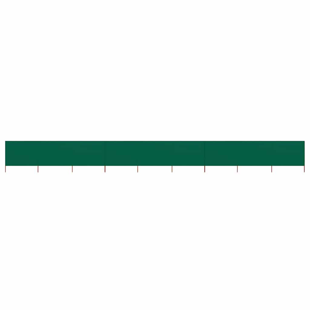 9-panel Wind Screen Fabric 1200x160 cm Green - Direct Imports