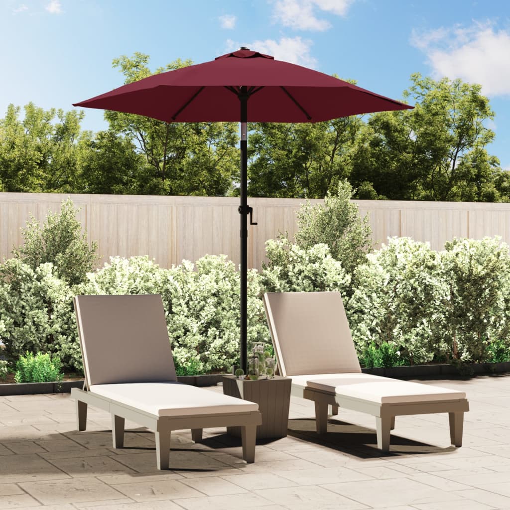 Parasol Burgundy 200x224 cm Aluminium - Decor Base