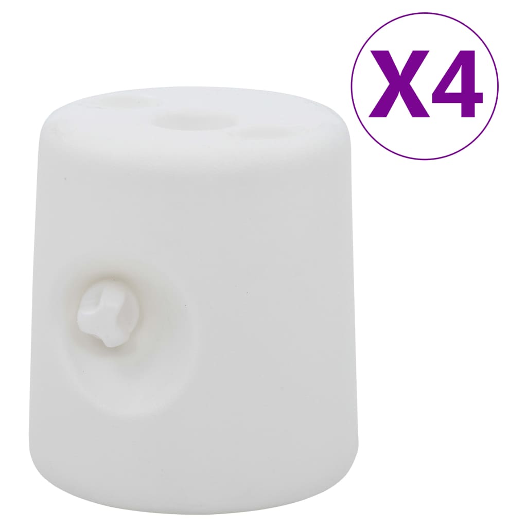 Gazebo Weights 4 pcs PE White - Decor Base