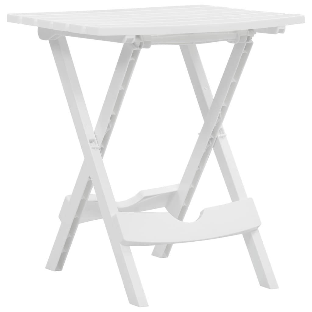 Folding Garden Table 45.5x38.5x50 cm White - Design Hut