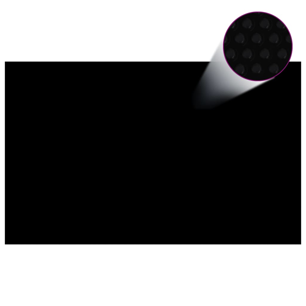 Pool Cover Black 260x160 cm PE - Unbeatable Bargains