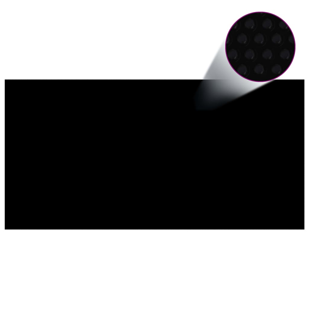Pool Cover Black 975x488 cm PE - Discount Dealers