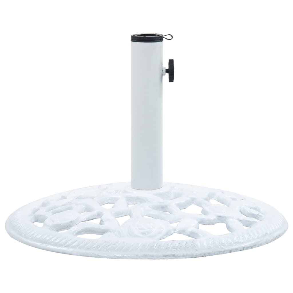 Umbrella Base White 12 kg 48 cm Cast Iron - Merkel Designers