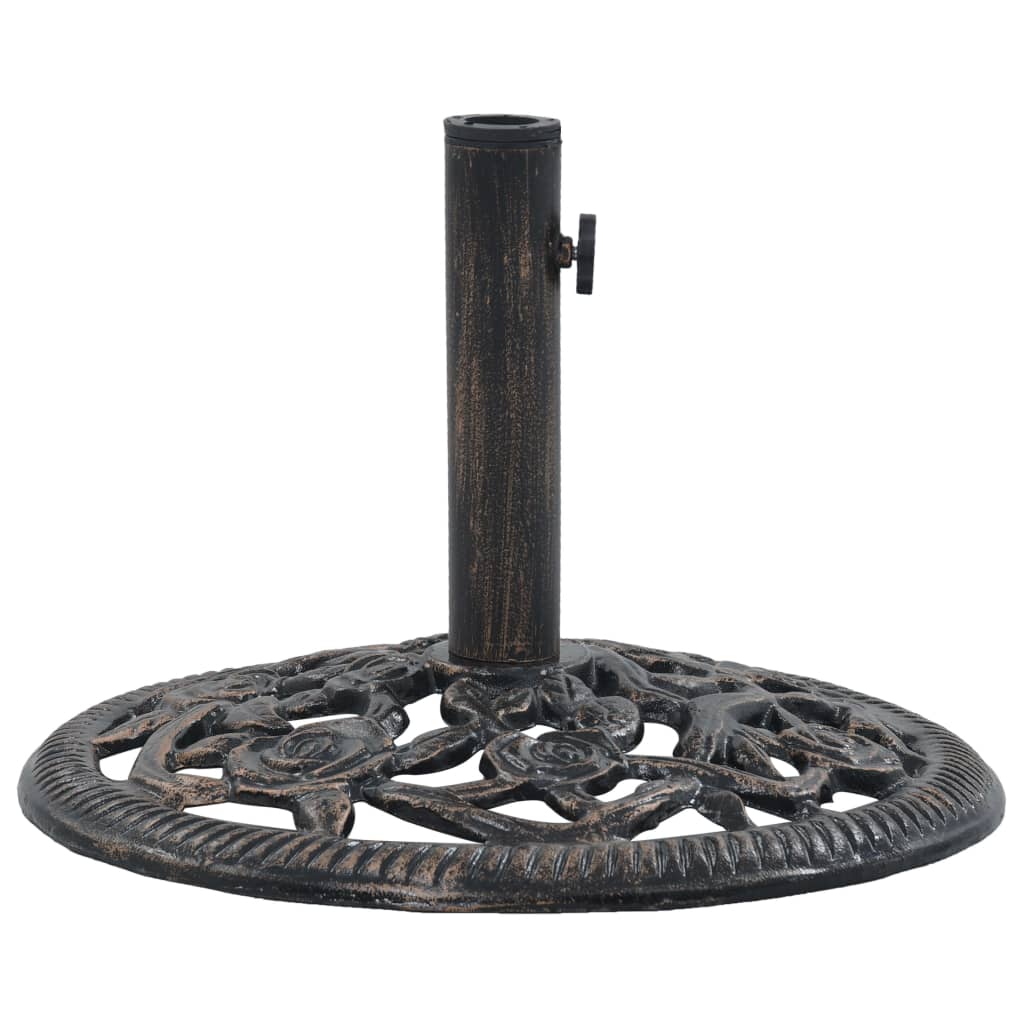 Umbrella Base Bronze 12 kg 48 cm Cast Iron - Decor Base