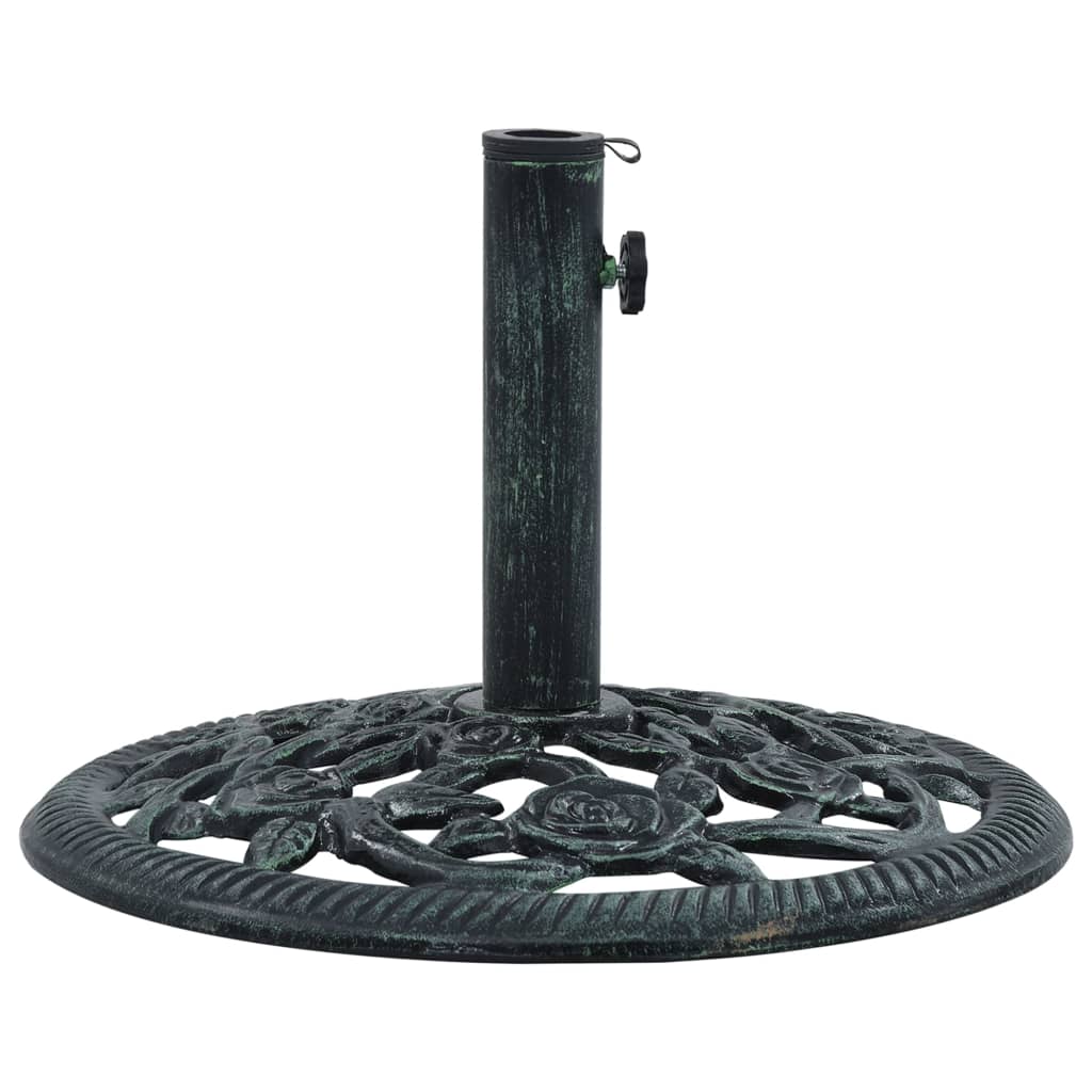Umbrella Base Green 9 kg 40 cm Cast Iron - The Home Maker