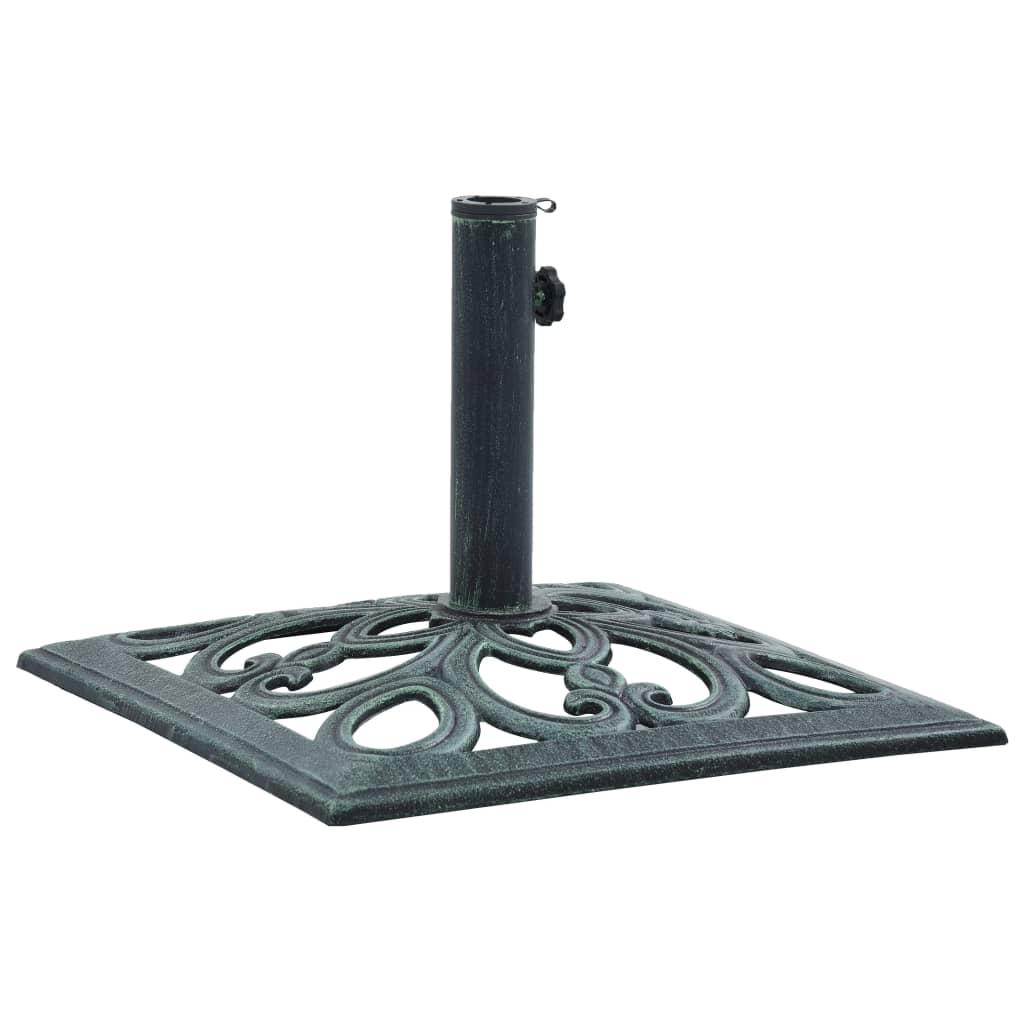 Umbrella Base Green 12 kg 49 cm Cast Iron - Discount Dealers