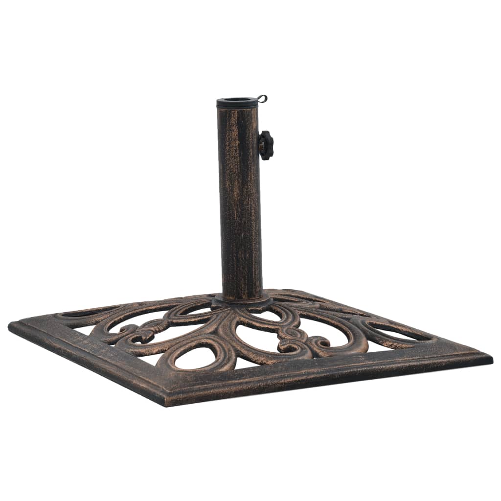 Umbrella Base Bronze 12 kg 49 cm Cast Iron - Tyrell & Tyrell