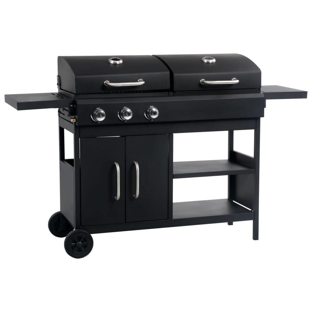 Gas Charcoal Combo Grill with 3 Burners - Discount Dealers
