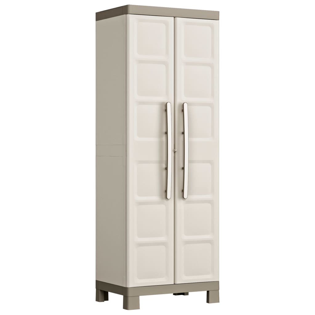 Keter Storage Cabinet with Shelves Excellence Beige and Taupe 182 cm - Direct Imports