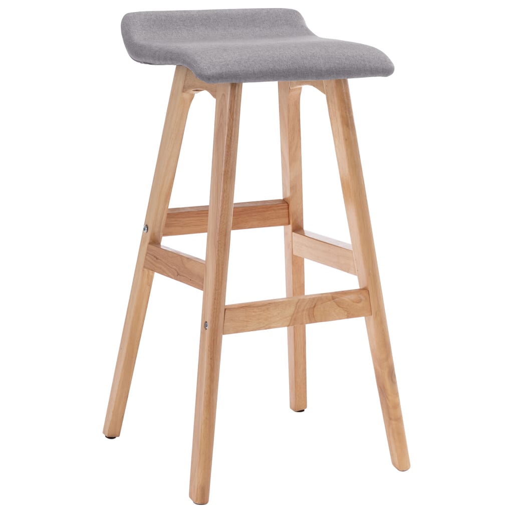 Bar Stool Light Grey Fabric - Millennium Furniture