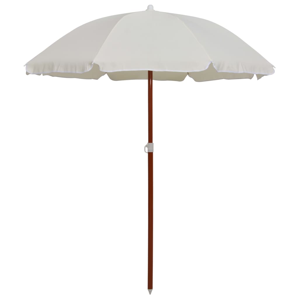 Parasol with Steel Pole 180 cm Sand - Unbeatable Bargains