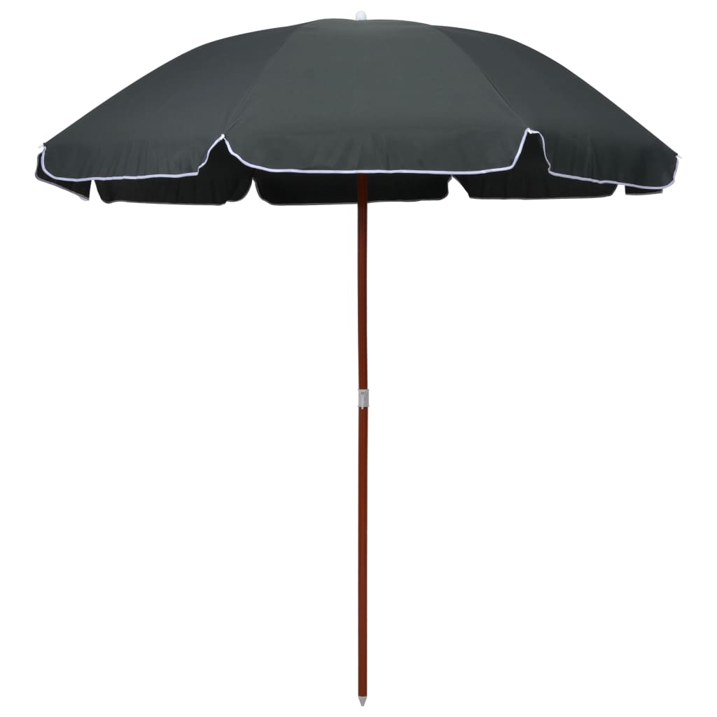 Parasol with Steel Pole 240 cm Anthracite - Style and Chic