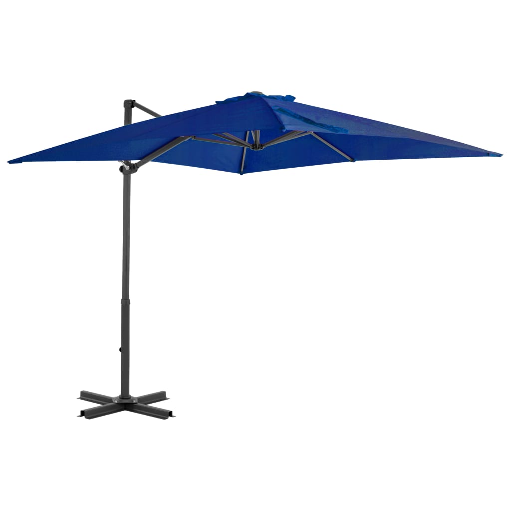 Cantilever Umbrella with Aluminium Pole Azure Blue 250x250 cm - R and M Furniture