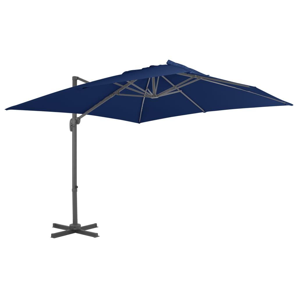 Cantilever Umbrella with Aluminium Pole 3x3 m Azure Blue - Tyrell & Tyrell
