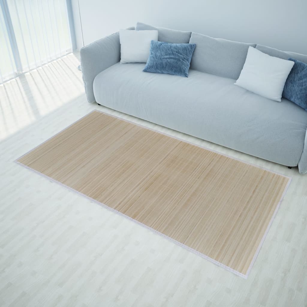Rectangular Natural Bamboo Rugs 4 pcs 120x180 cm - Brittle & Co