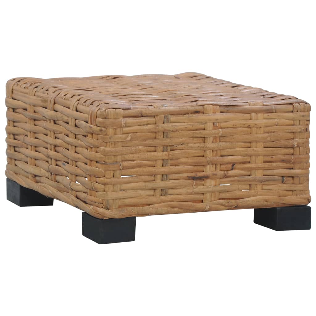 Coffee Table 47x47x28 cm Natural Rattan - Sid & Sam