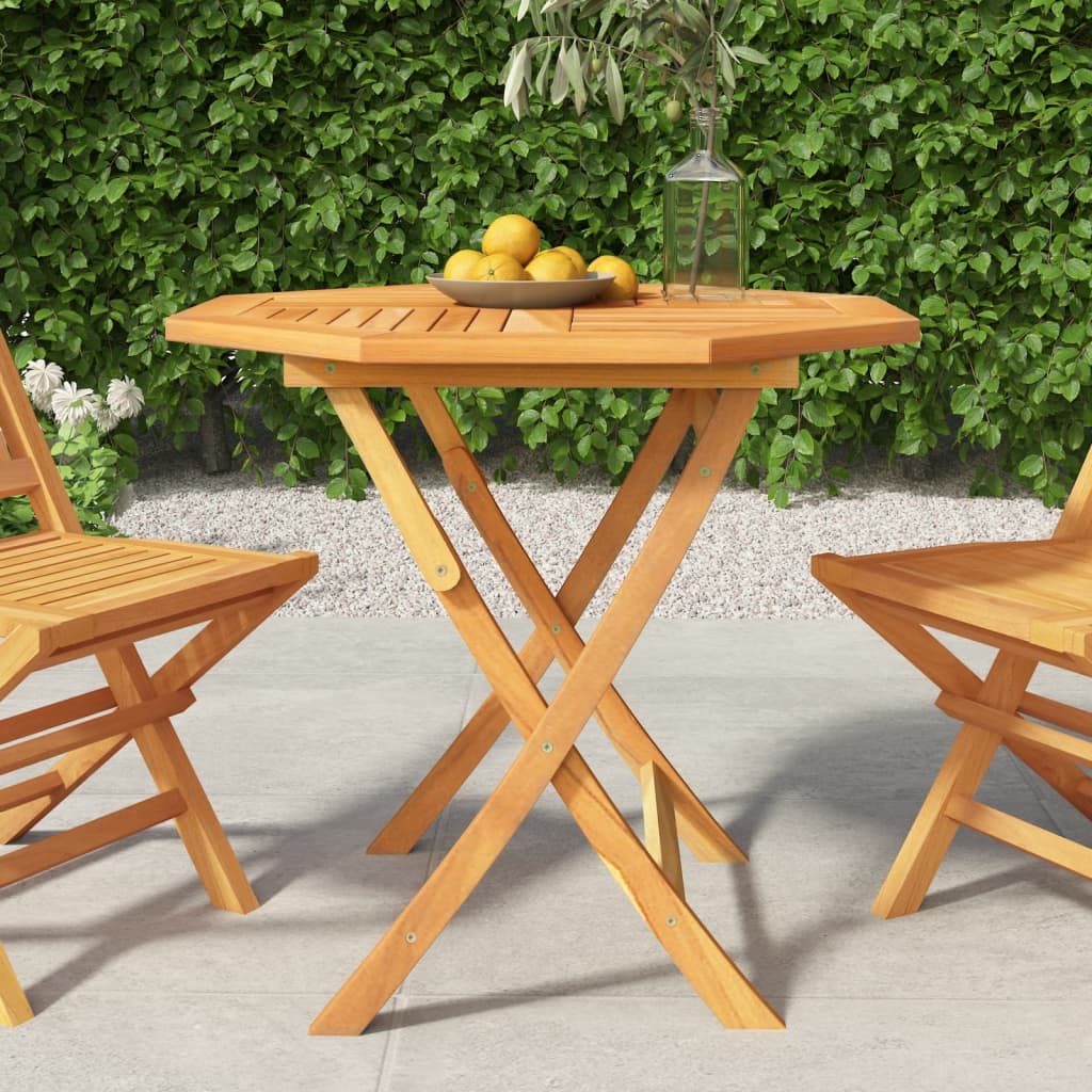 Folding Garden Table 85x85x76 cm Solid Teak Wood - Discount Dealers