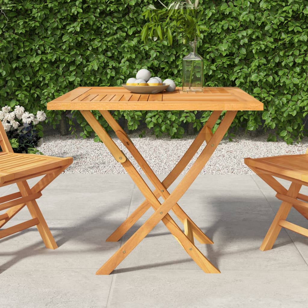 Folding Garden Table 85x85x76 cm Solid Teak Wood - Millennium Furniture