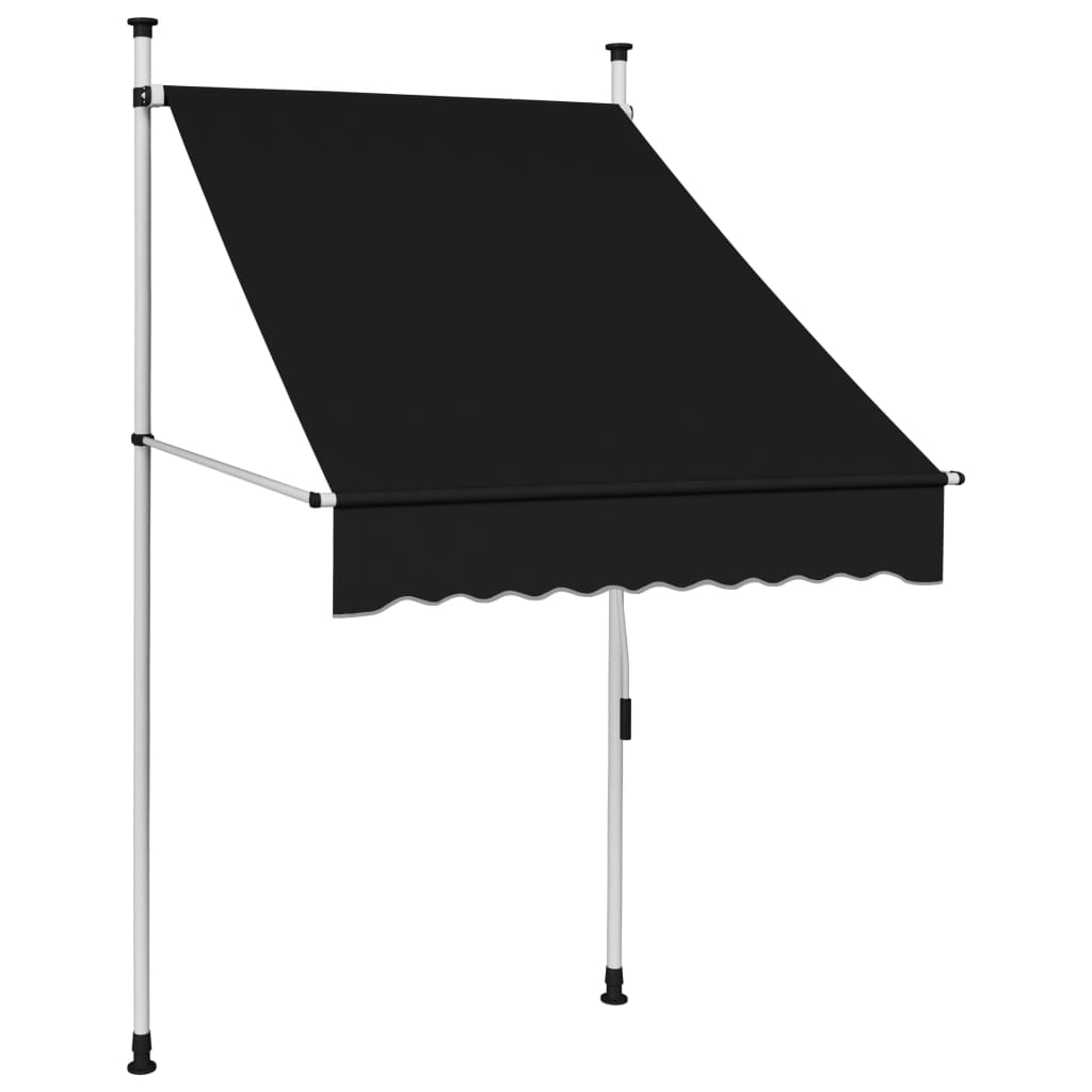 Manual Retractable Awning 100 cm Anthracite - Sid & Sam