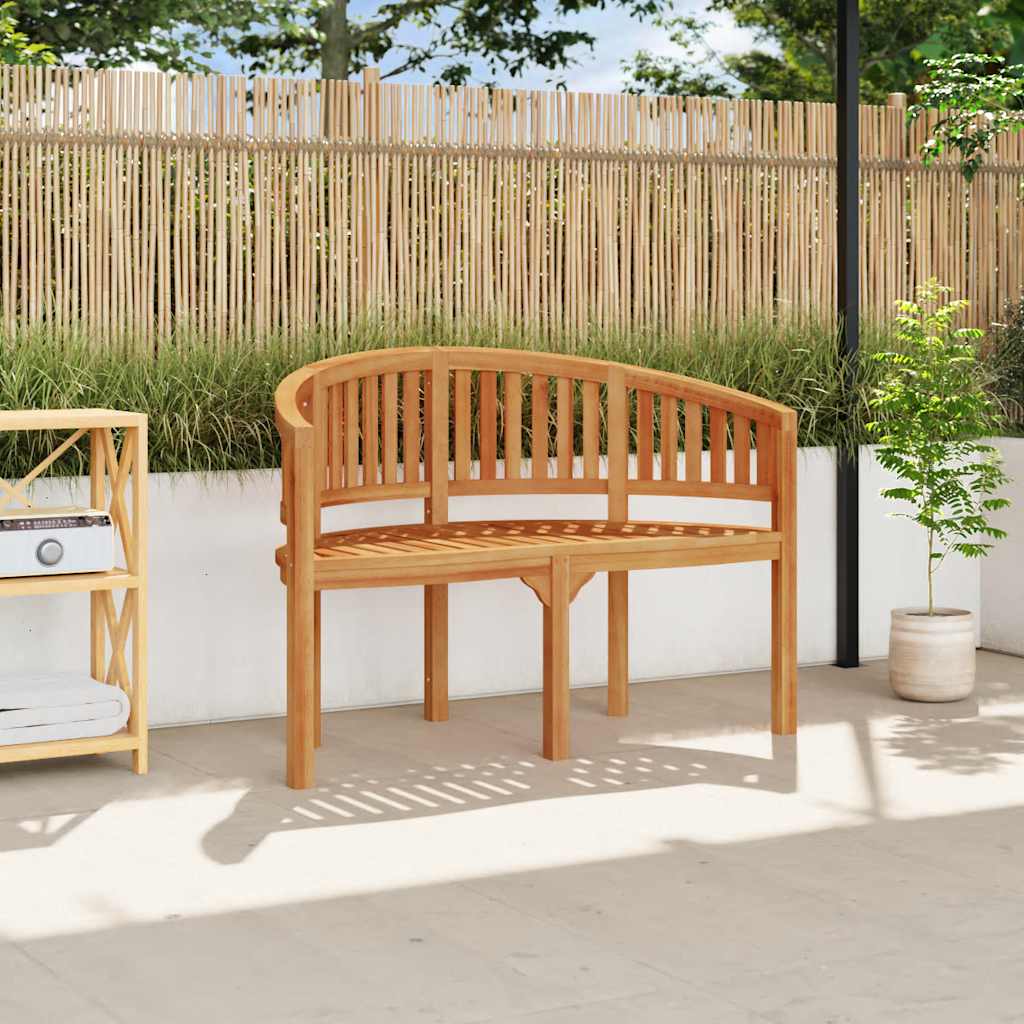Banana Bench 120 cm Solid Teak Wood - Direct Imports