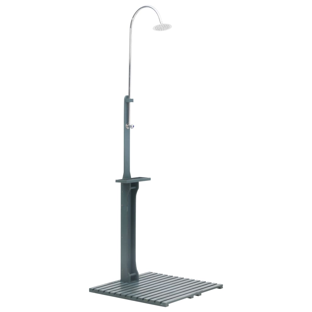 Garden Shower Anthracite Wood - Merkel Designers