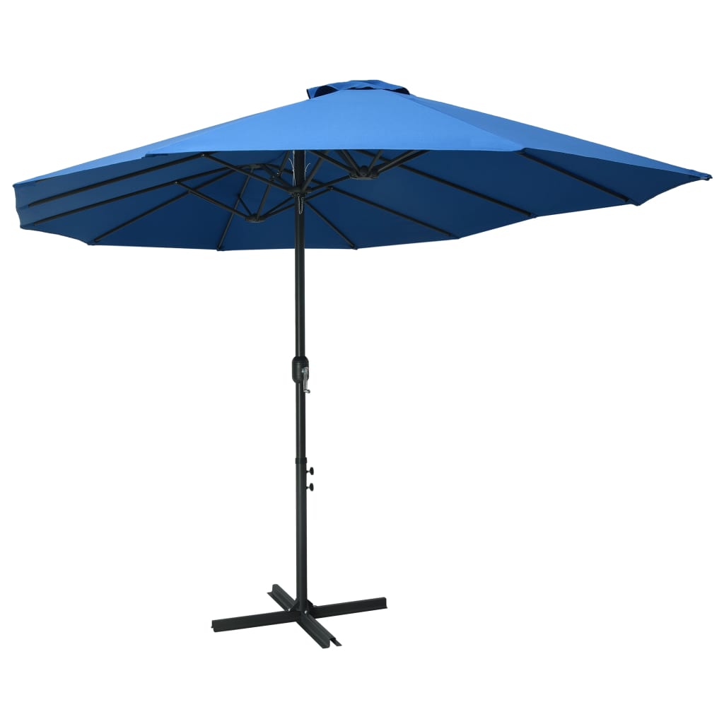 Outdoor Parasol with Aluminium Pole 460x270 cm Blue - Casper Homes