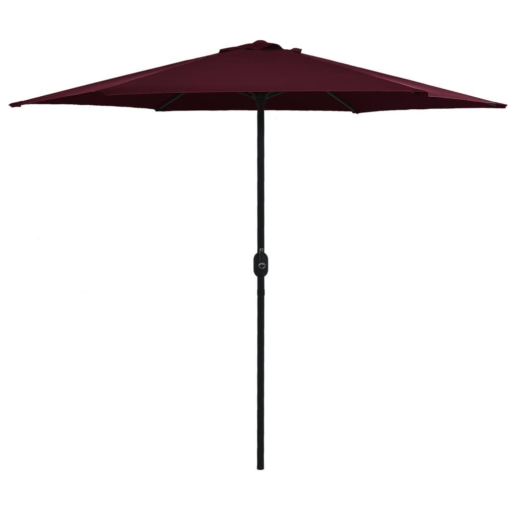 Outdoor Parasol with Aluminium Pole 270x246 cm Bordeaux Red - Design Hut