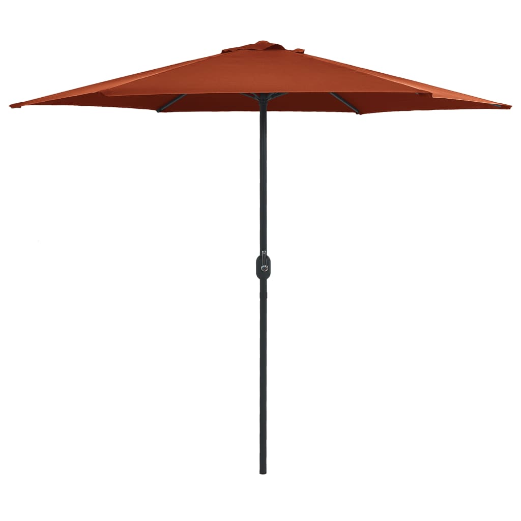 Outdoor Parasol with Aluminium Pole 270x246 cm Terracotta - Millennium Furniture