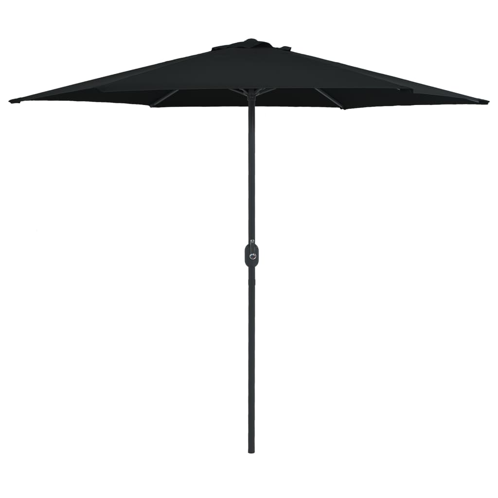 Garden Parasol with Aluminium Pole 270x246 cm Black - Direct Imports