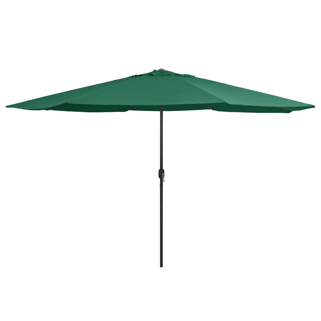 Outdoor Parasol with Metal Pole 400 cm Green - Unbeatable Bargains