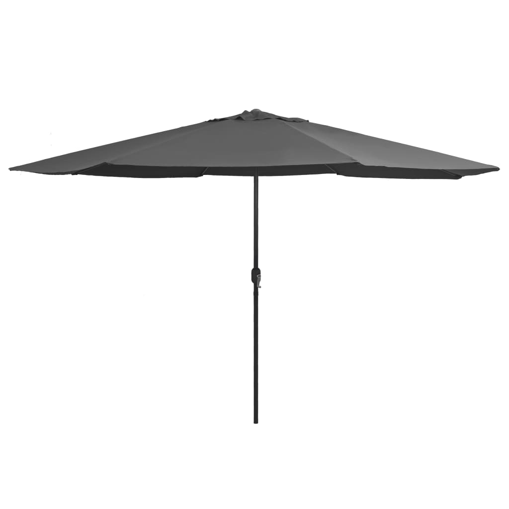 Outdoor Parasol with Metal Pole 400 cm Anthracite - All Things Good