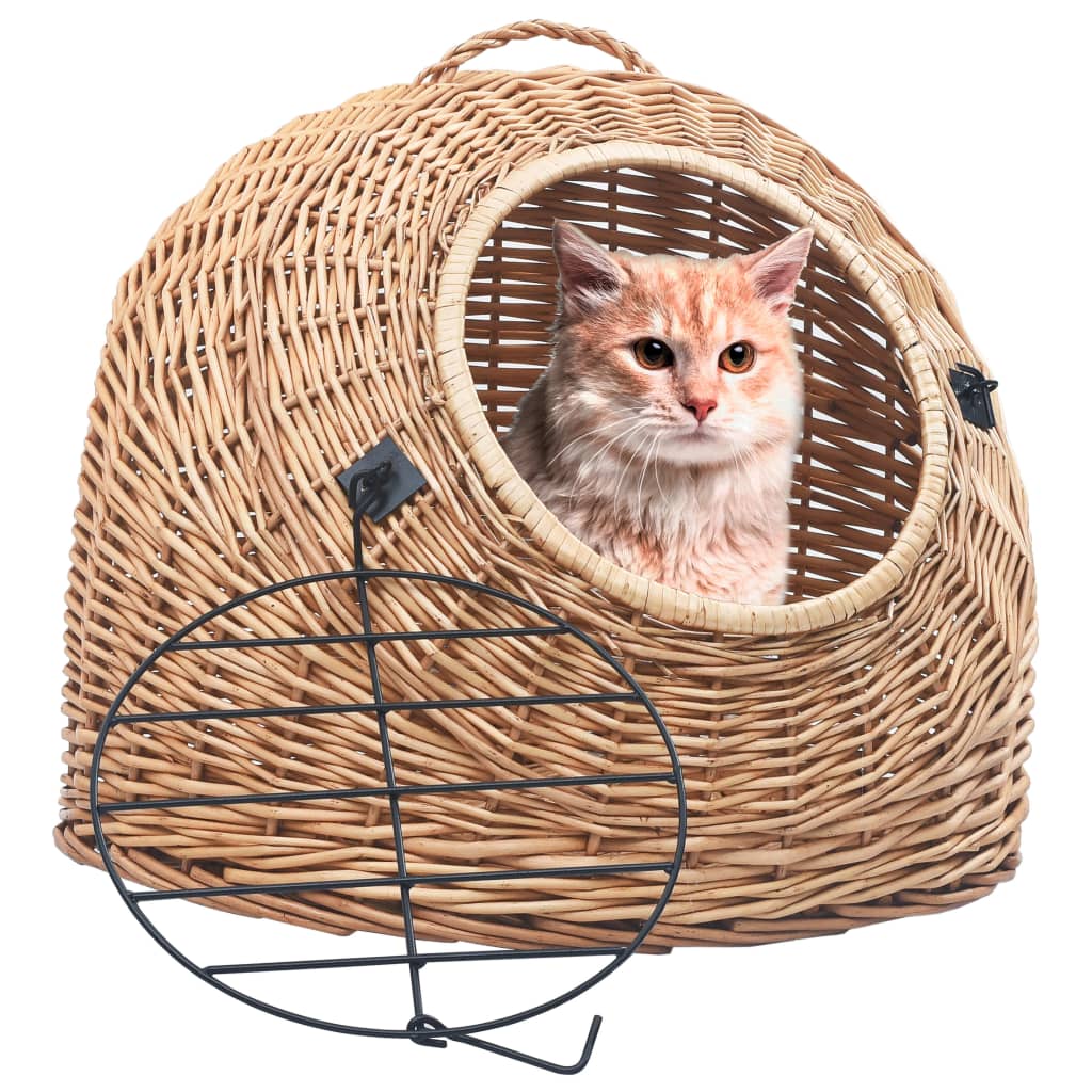 Cat Transporter 60x45x45 cm Natural Willow - Decor Base