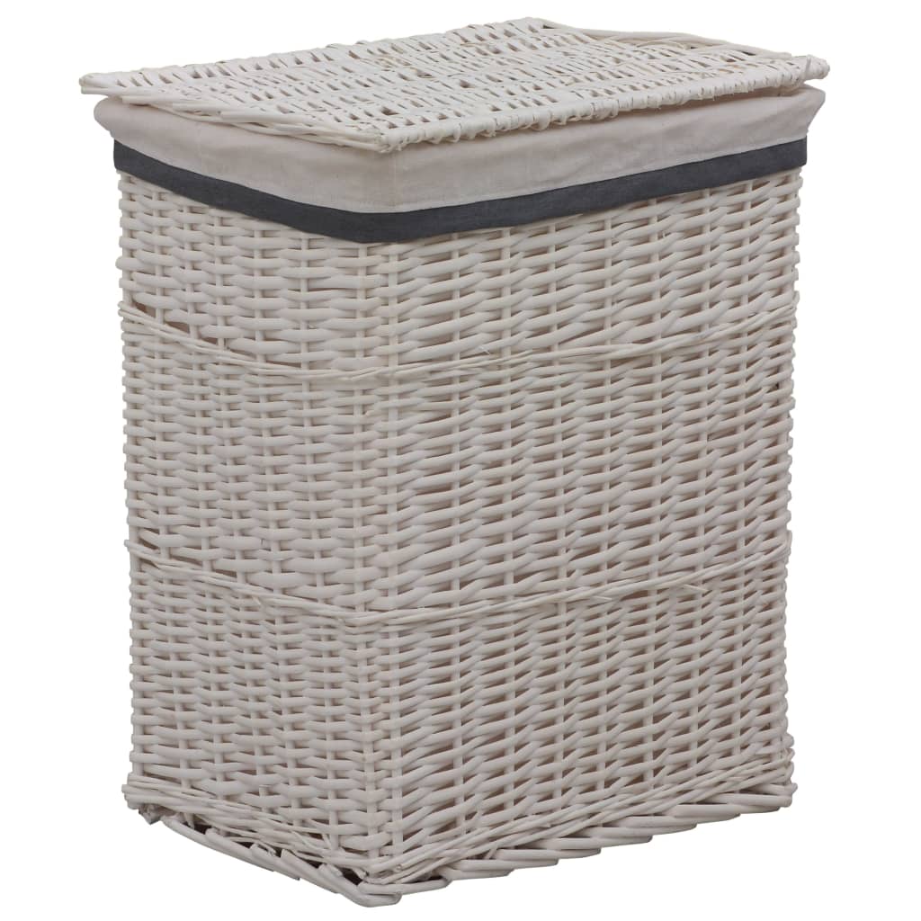 Laundry Basket White Willow - Sid & Sam