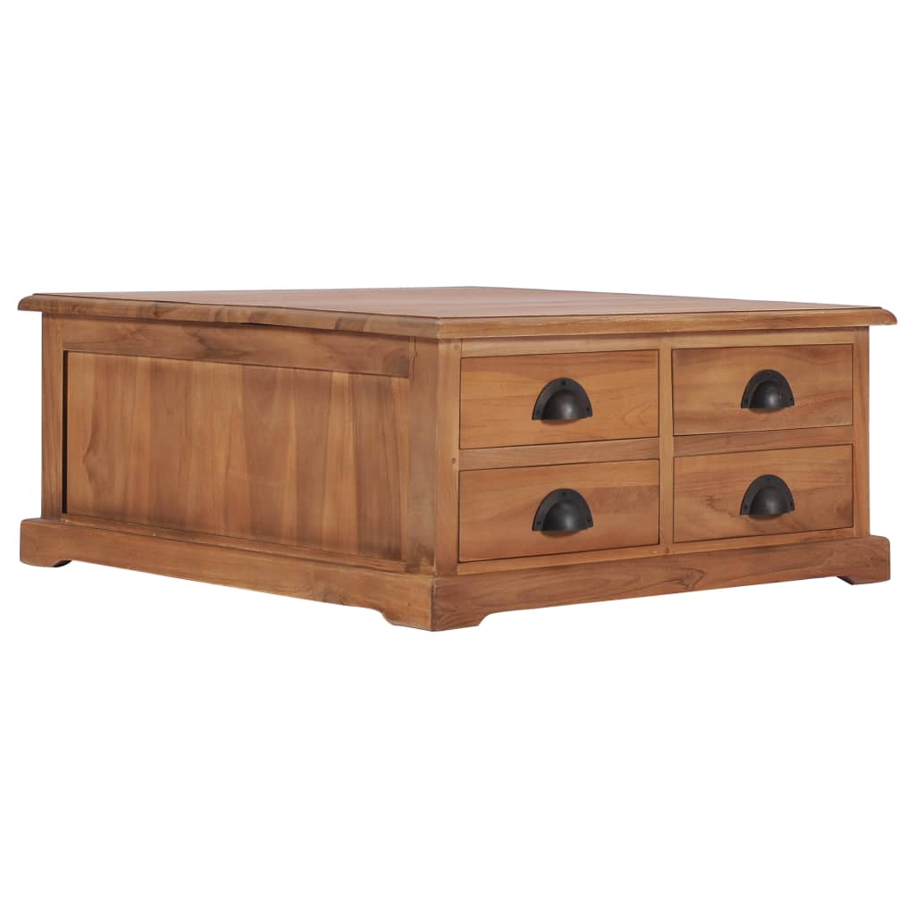 Coffee Table 68x68x30 cm Solid Teak Wood - Tyrell & Tyrell