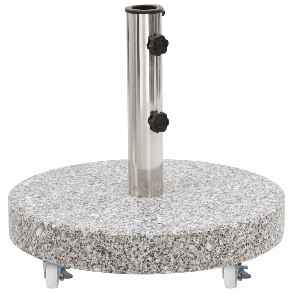 Parasol Base Granite 30 kg Round Grey - Discount Dealers