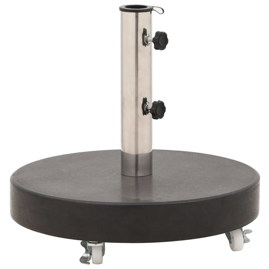 Parasol Base Granite 30 kg Round Black - Sid & Sam