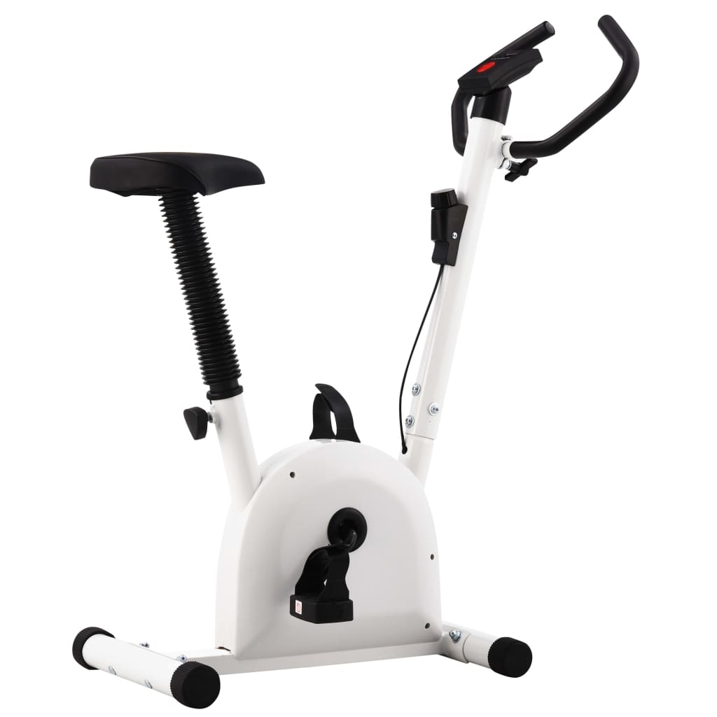 Exercise Bike with Belt Resistance White - Decor Base