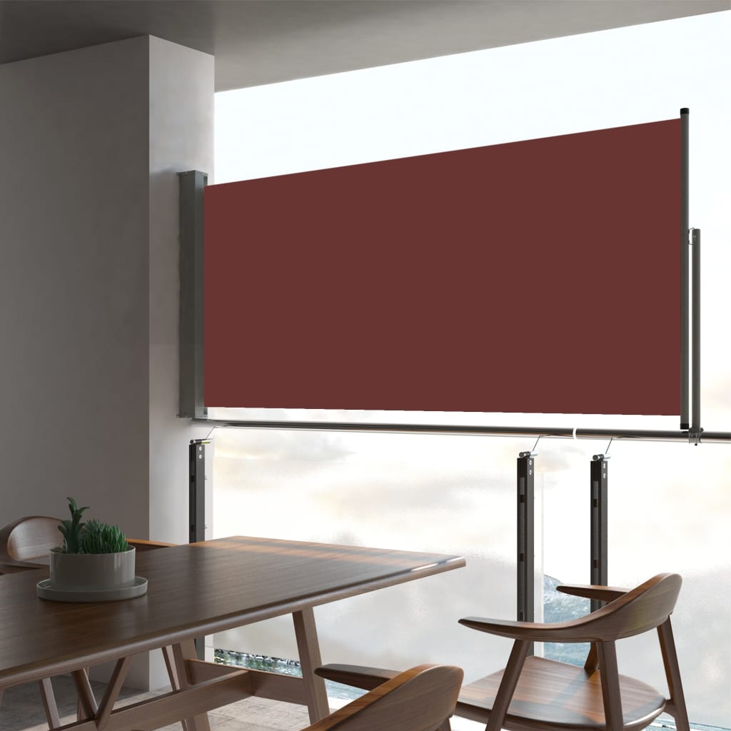 Patio Retractable Side Awning 60x300 cm Brown - Millennium Furniture