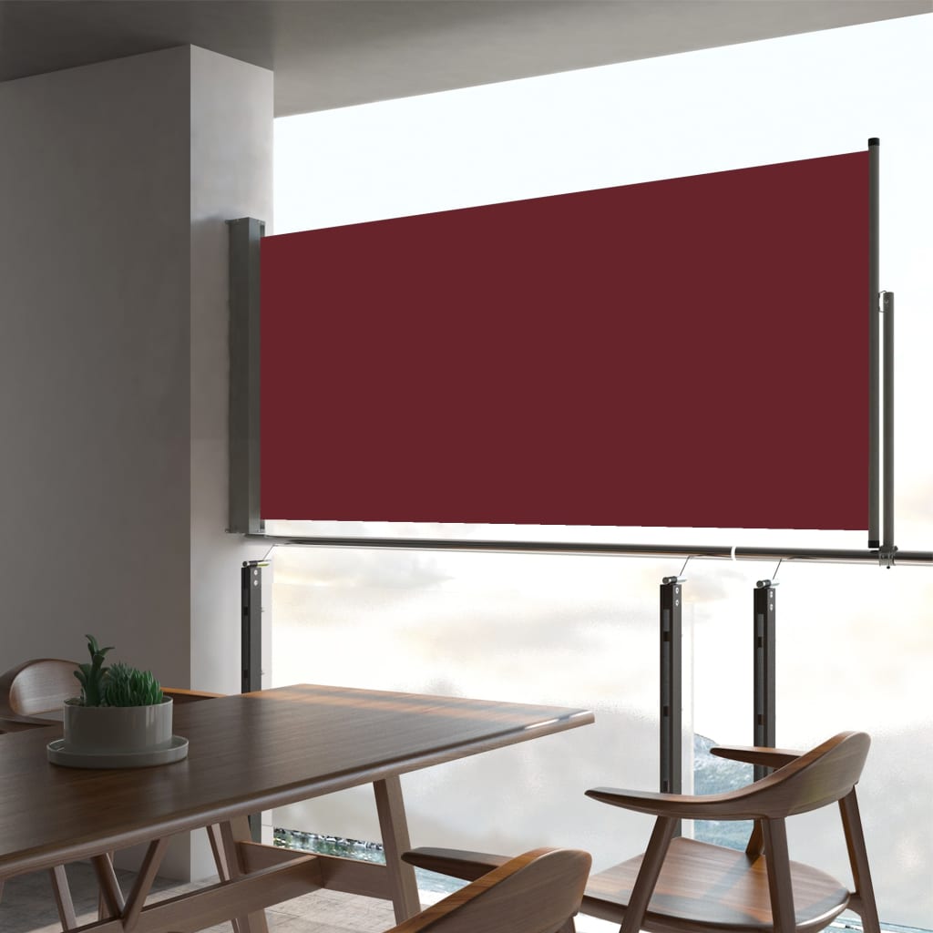 Patio Retractable Side Awning 60x300 cm Red - R and M Furniture