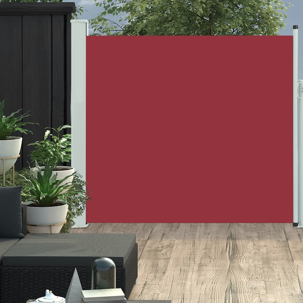 Patio Retractable Side Awning 170x300 cm Red - Merkel Designers