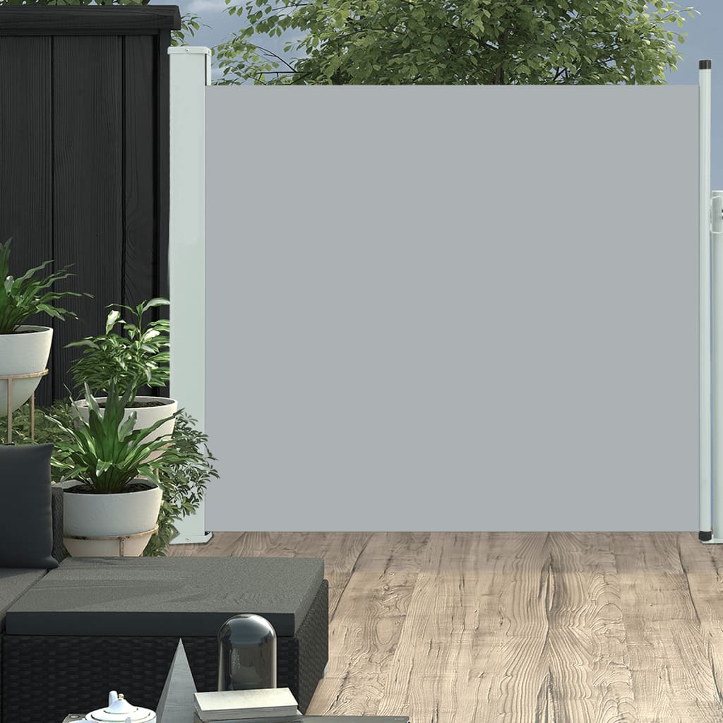 Patio Retractable Side Awning 170x300 cm Grey - Casper Homes