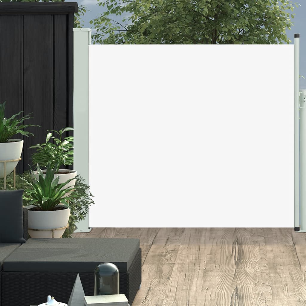 Patio Retractable Side Awning 100x300 cm Cream - Unbeatable Bargains